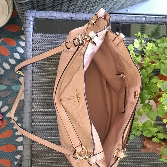 Coach Kelsey BLUSH PINK Soft Leather Satchel, Shoulder or Crossbody GUC - Picture 7 of 10